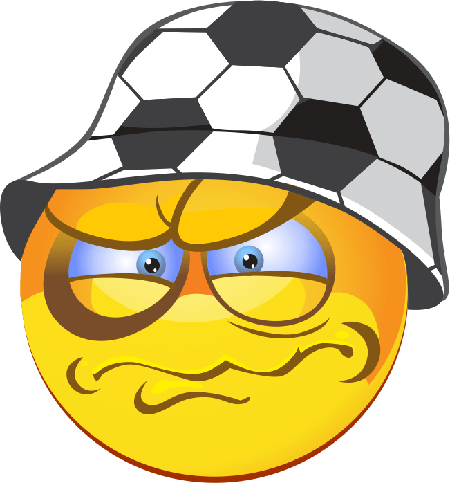 soccer hat emoji decal
